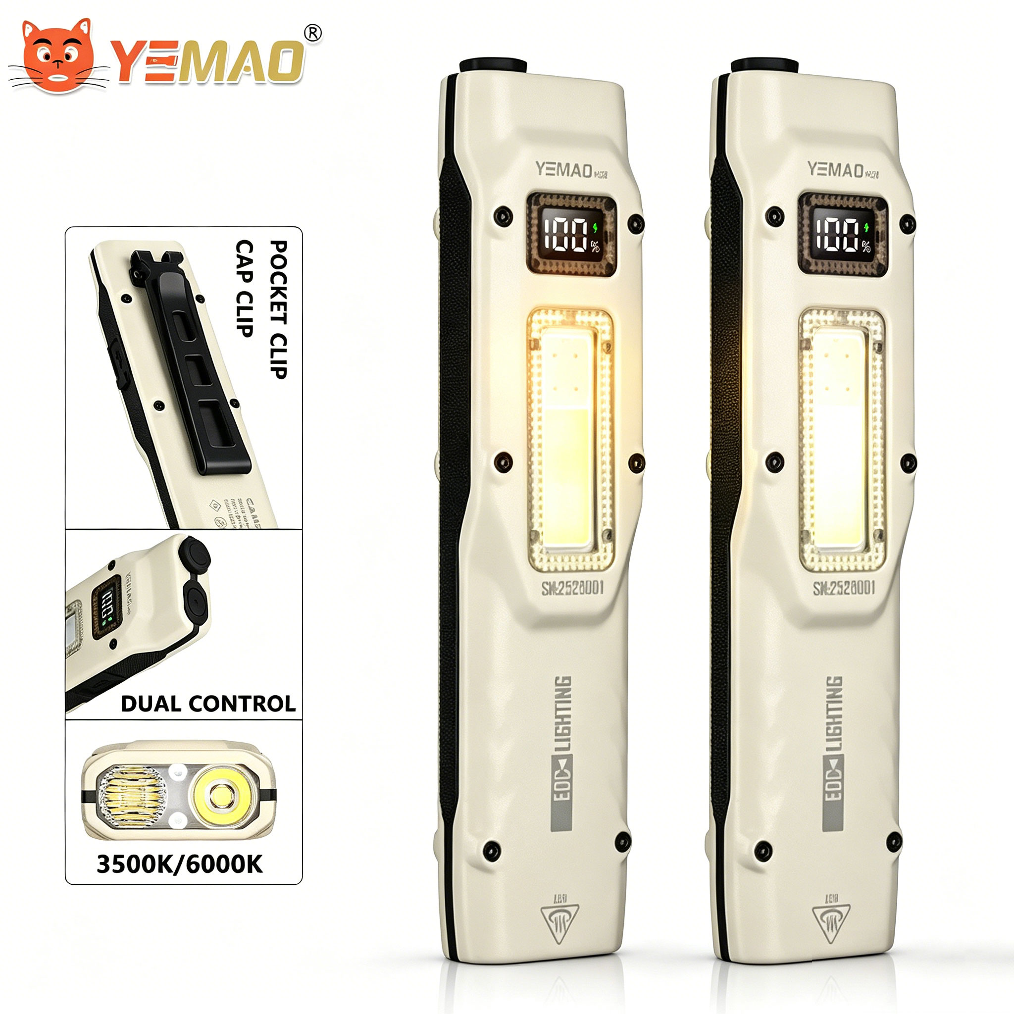 Zinc Outdoor Lighting - Draagbare 880LM YEMAO M28 Ultradunne Tactische