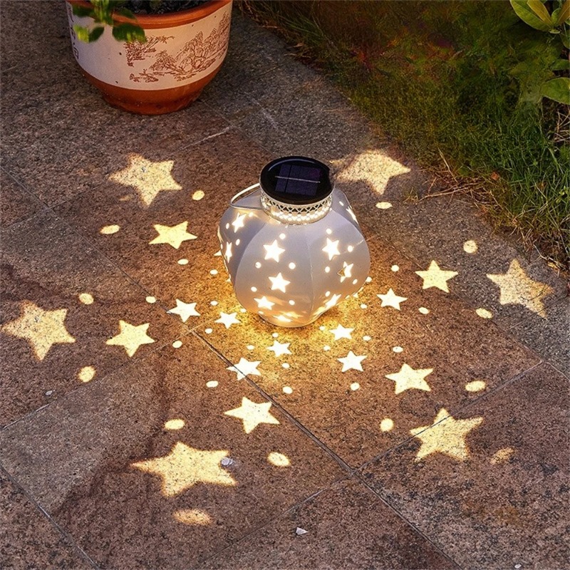 Hanging Outdoor Lighting - Tuinsternprojectorlamp Hangende zonne-verlichting Buiten hangende zonnelantaarns