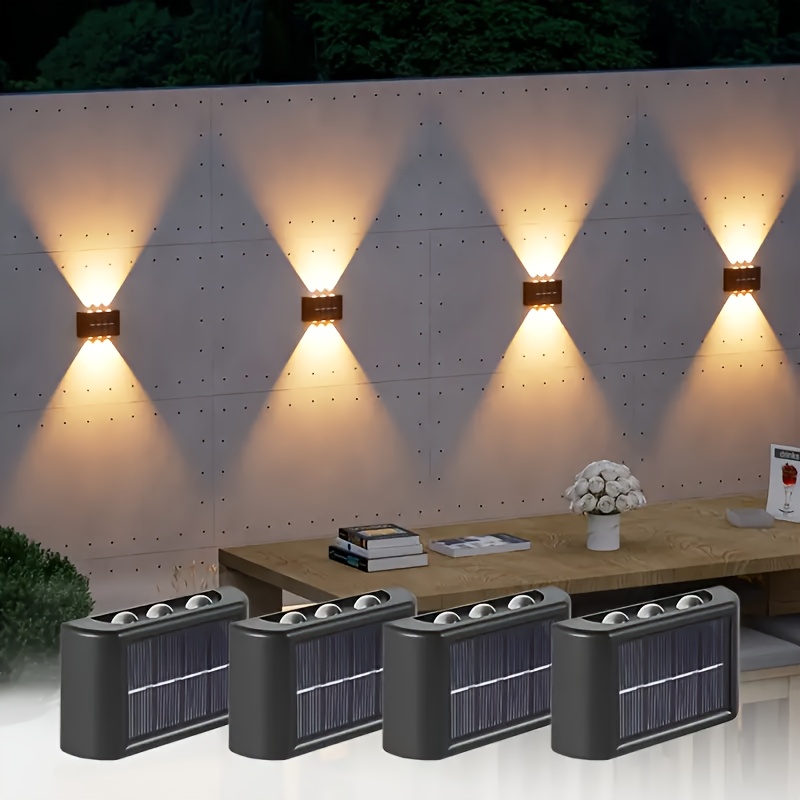 Zinc Outdoor Lighting - LED Solarlamp Buiten Waterdicht Solar Wandlamp