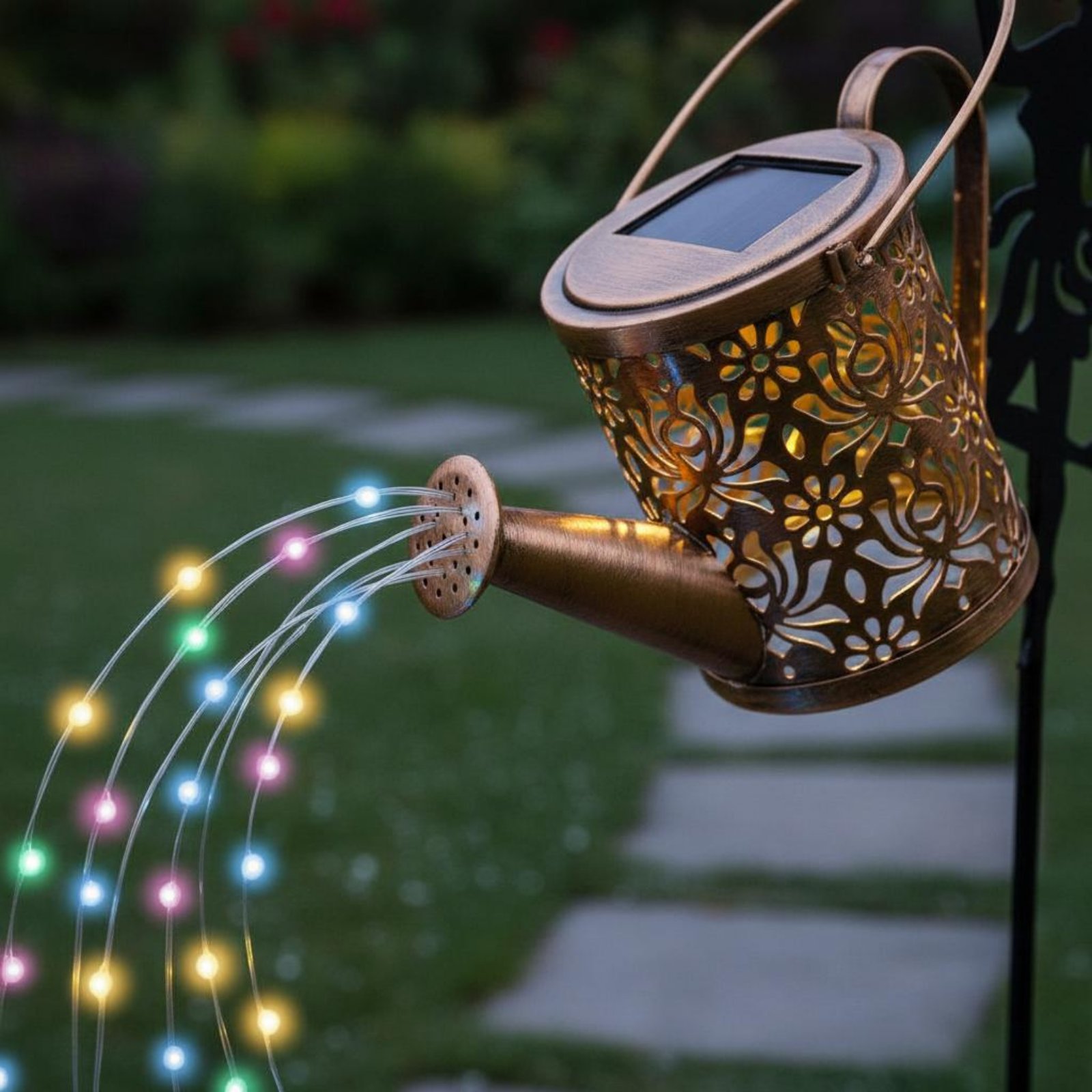 Outdoor Lighting Yard - Solar Fairy Gieter Licht Decoratieve Projectie