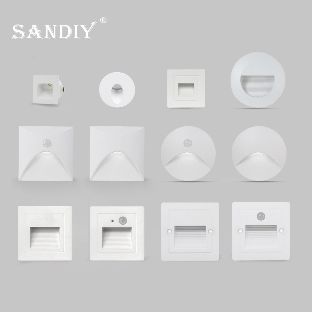 Outdoor Lighting Timer Switch - SANDIY Ingebedde Traplamp Witte Wandspot Lamp