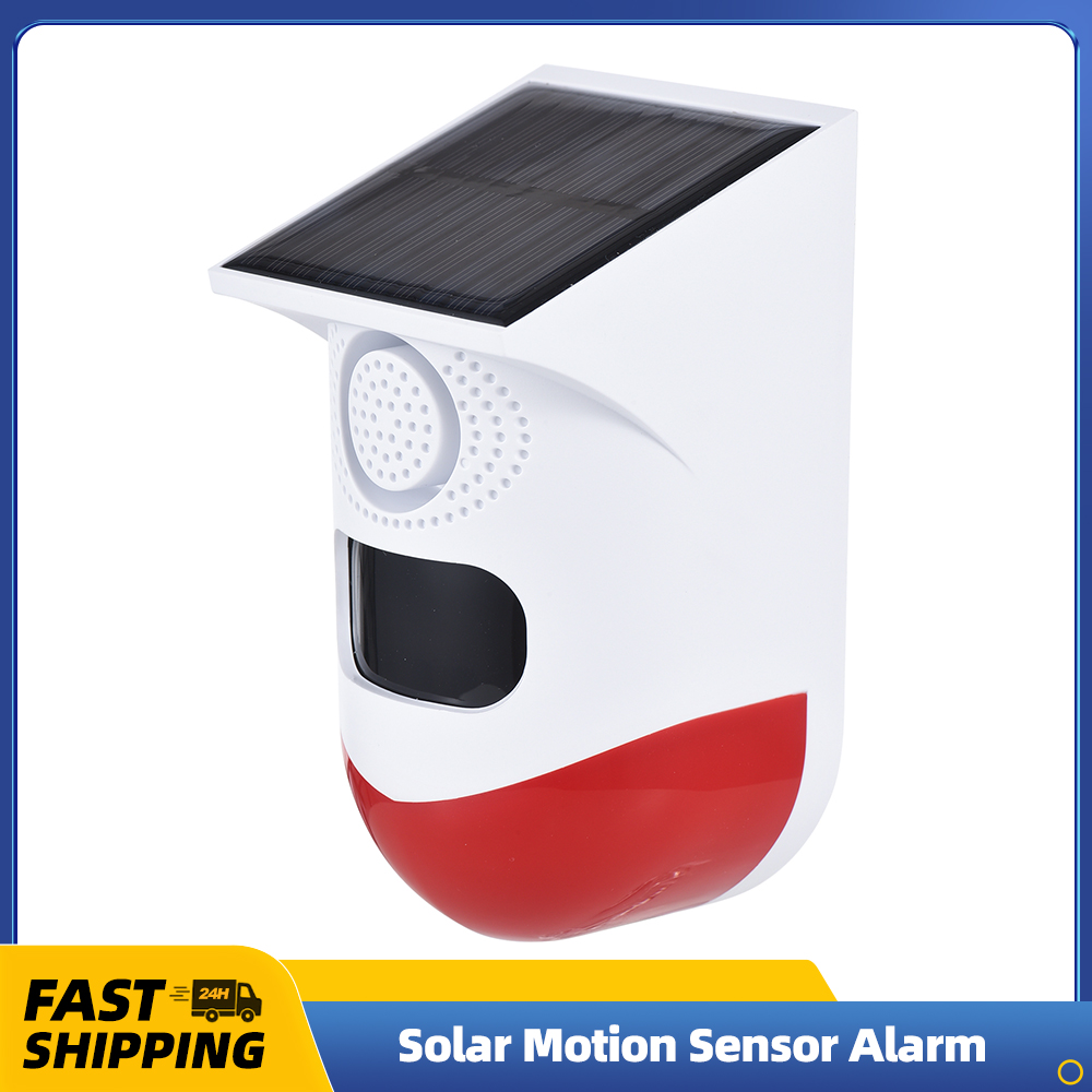 Outdoor Lighting Led Fixtures - Solar Motion Sensor Alarm Outdoor 120db