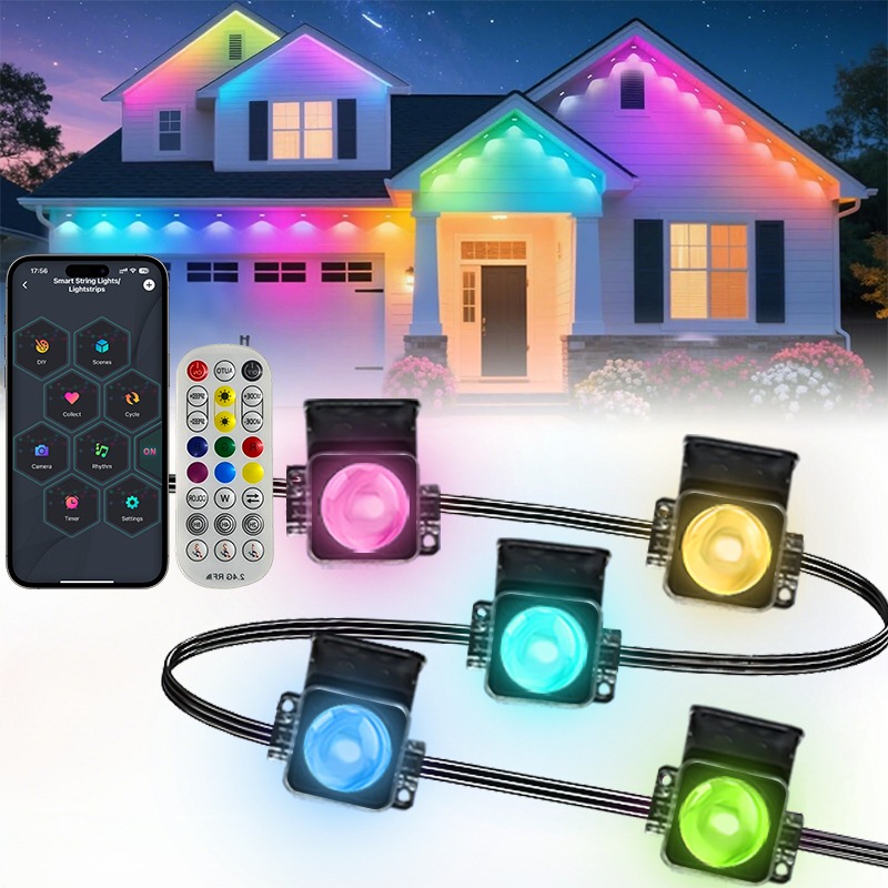 Outdoor Lighting Timer Switch - Slimme buitenlichten voor dakranden, permanente buitenverlichting,