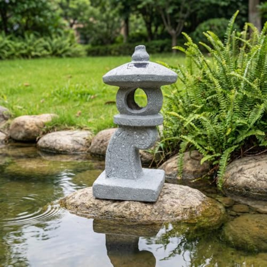 14'' hoge Aziatische op zonne- - Outdoor Zen Lighting recensie en prijs