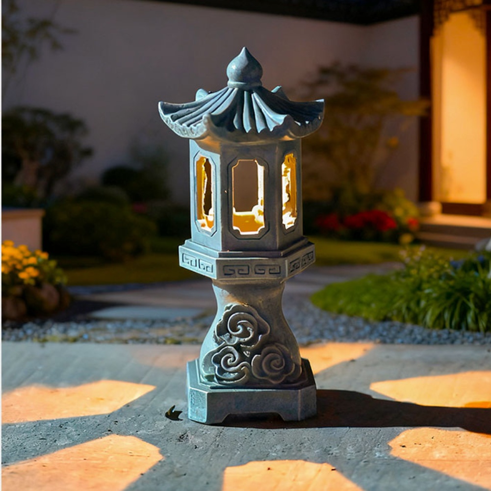 Zen Solar Pagoda-lantaarn met  - Outdoor Zen Lighting recensie en prijs
