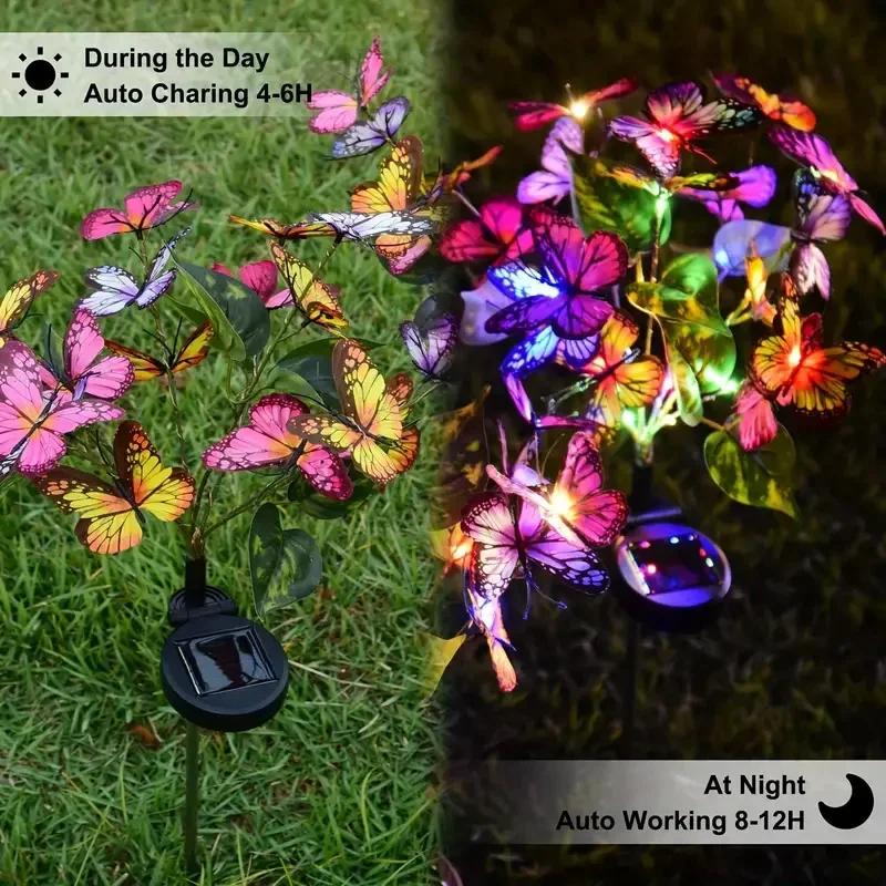 Solar LED-vlindertuinverlichti - Outdoor Lighting Led Fixtures recensie en prijs