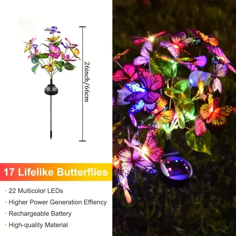 Solar LED-vlindertuinverlichti - Outdoor Lighting Led Fixtures recensie en prijs