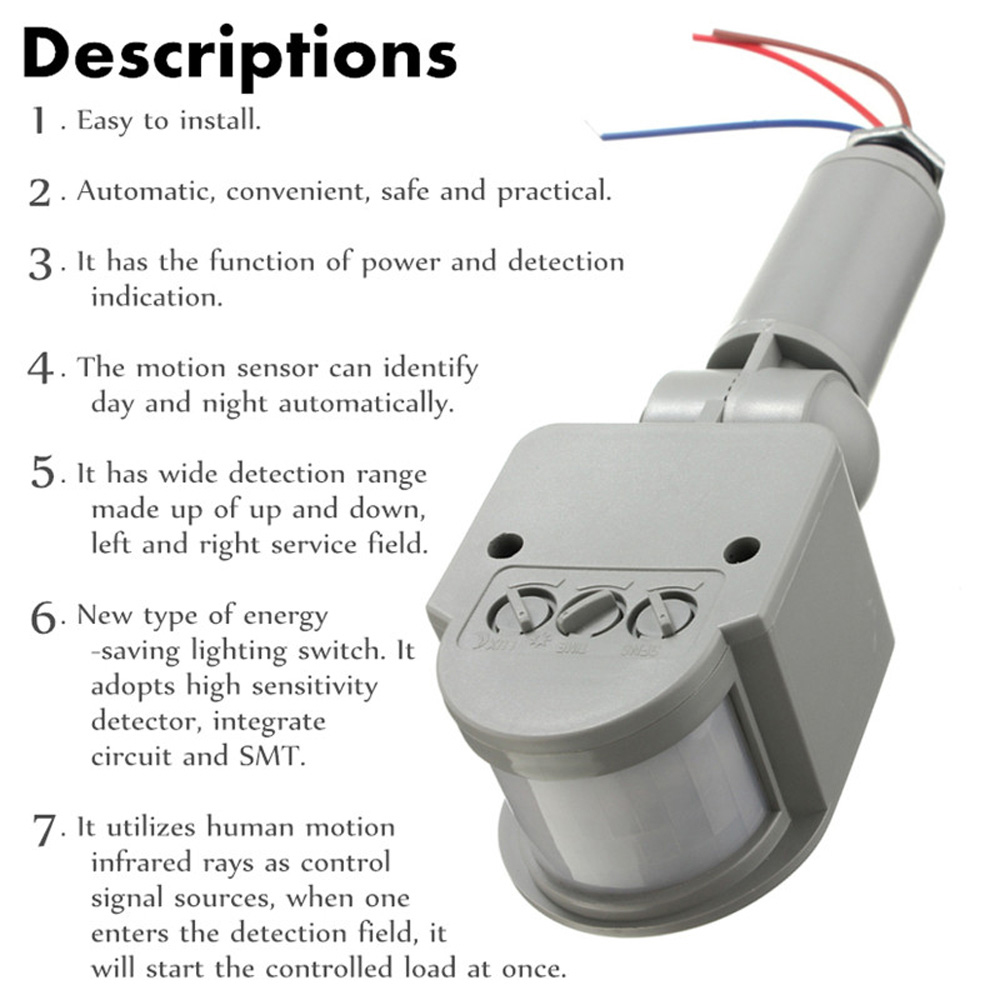 LED Bewegingssensor 220 V 110  - Outdoor Lighting Timer Switch recensie en prijs