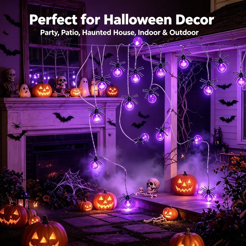 Op batterijen werkende Spider  - Outdoor Lighting Yard recensie en prijs
