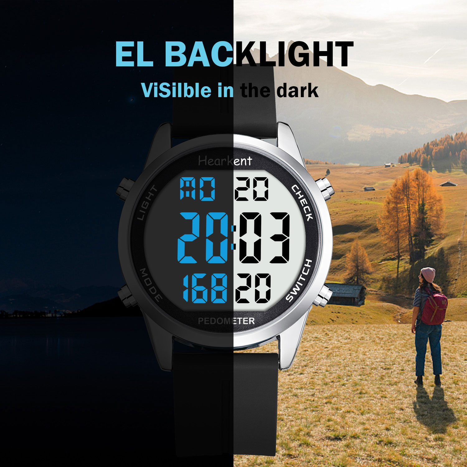 Hearkent Stappenteller Horloge - Outdoor Lighting For Steps recensie en prijs
