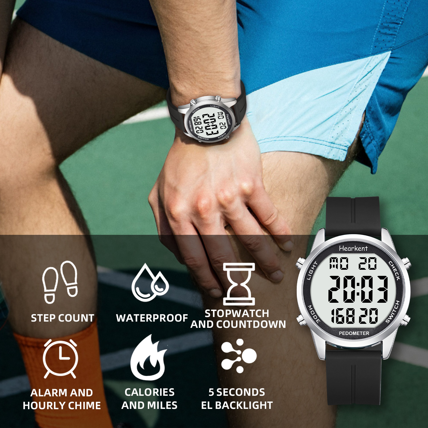 Hearkent Stappenteller Horloge - Outdoor Lighting For Steps recensie en prijs