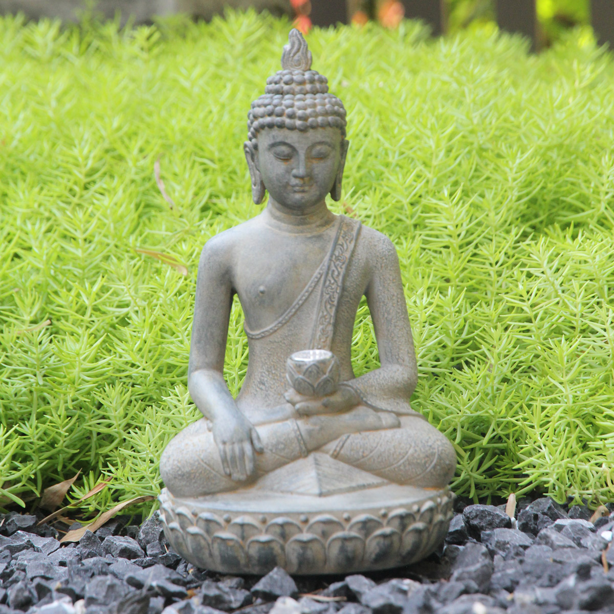 Zen-geïnspireerd Boeddhabeeld  - Outdoor Zen Lighting recensie en prijs