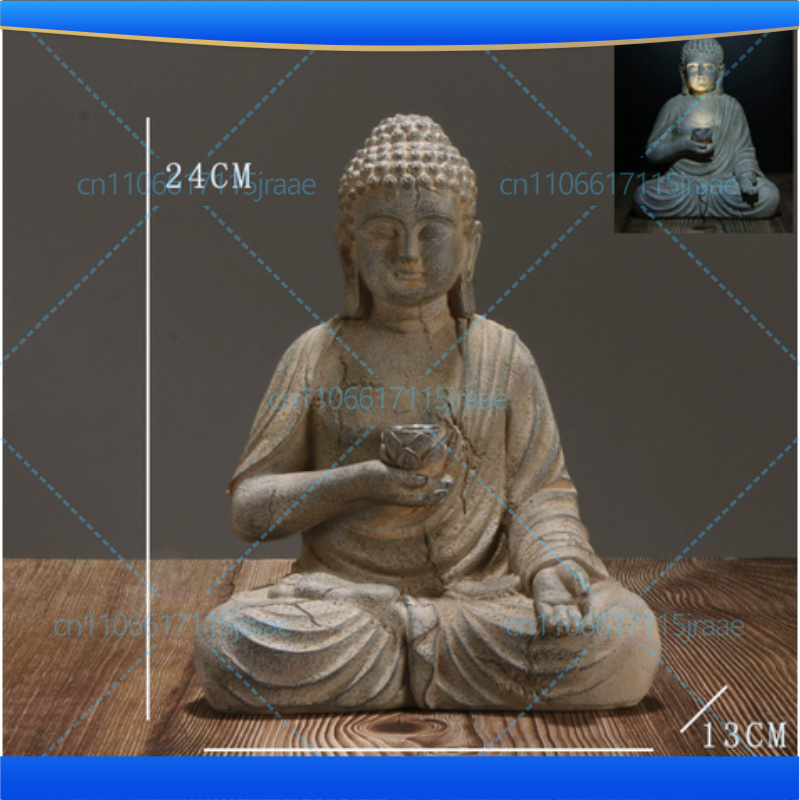 Zen-tuin decoratie hars Boeddh - Outdoor Zen Lighting recensie en prijs