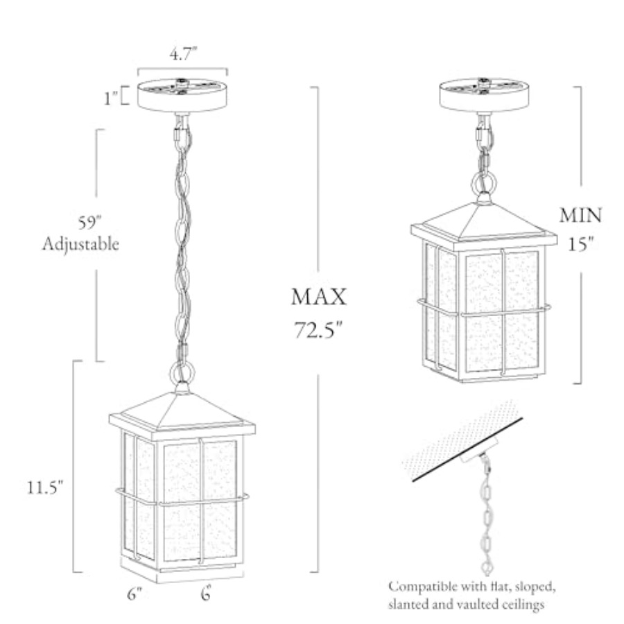 Hanglamp voor buiten, boerderi - Hanging Outdoor Lighting recensie en prijs