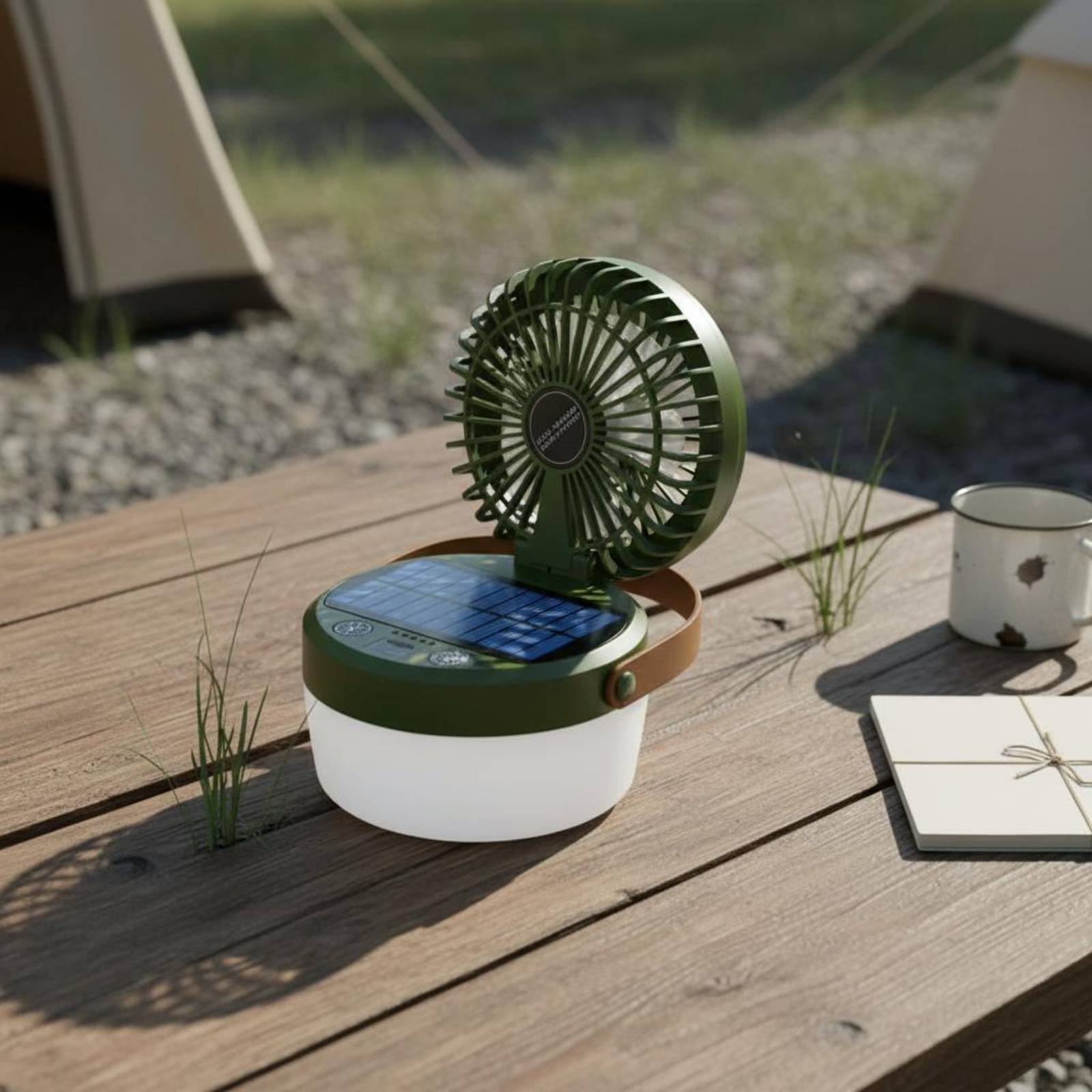 Zonne-campingventilatorlantaar - Hanging Outdoor Lighting recensie en prijs