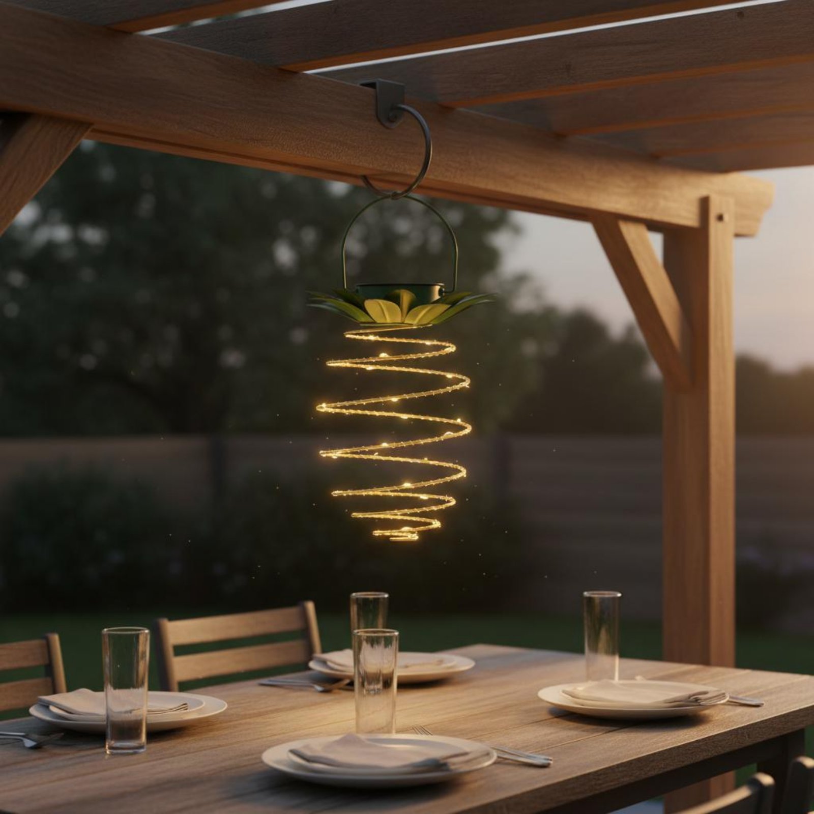 2 stuks zonne-ananaslamp water - Hanging Outdoor Lighting recensie en prijs