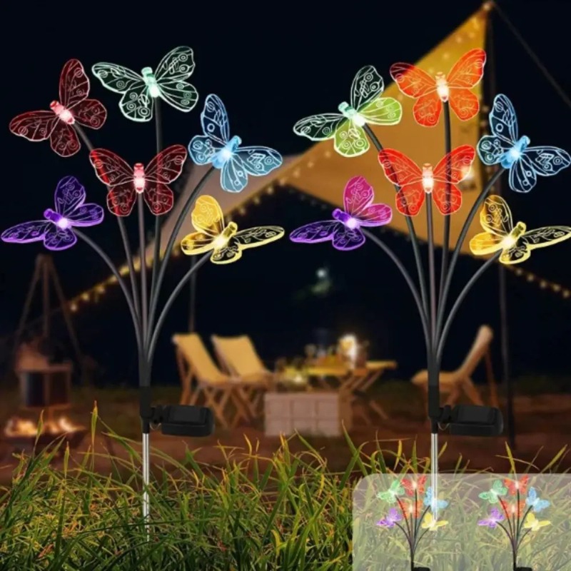 Vlinderlampen op zonne-energie - Outdoor Lighting Yard recensie en prijs