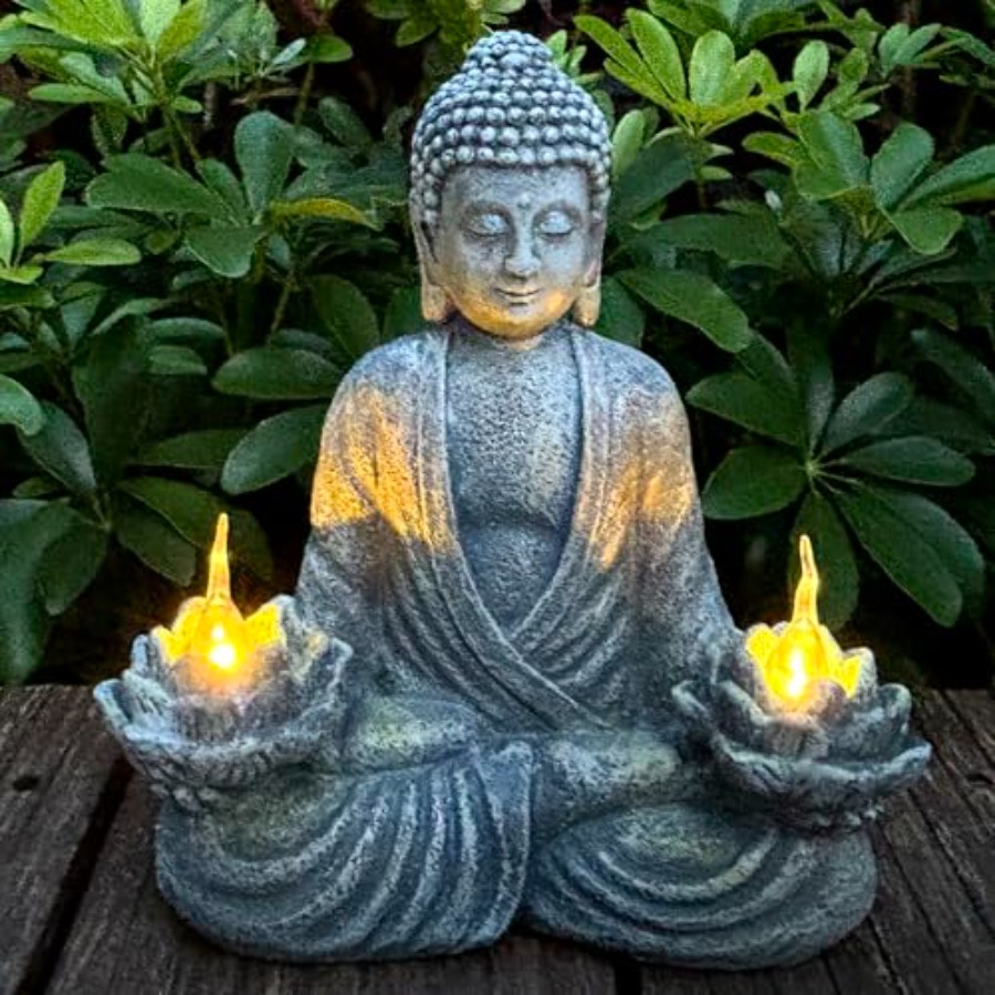 Boeddhabeeld voor binnen- en b - Outdoor Zen Lighting recensie en prijs