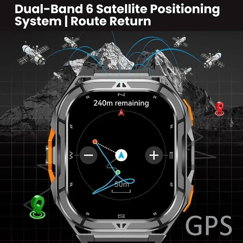 Luxe AMOLED Smartwatch Echte G - Outdoor Lighting For Steps recensie en prijs