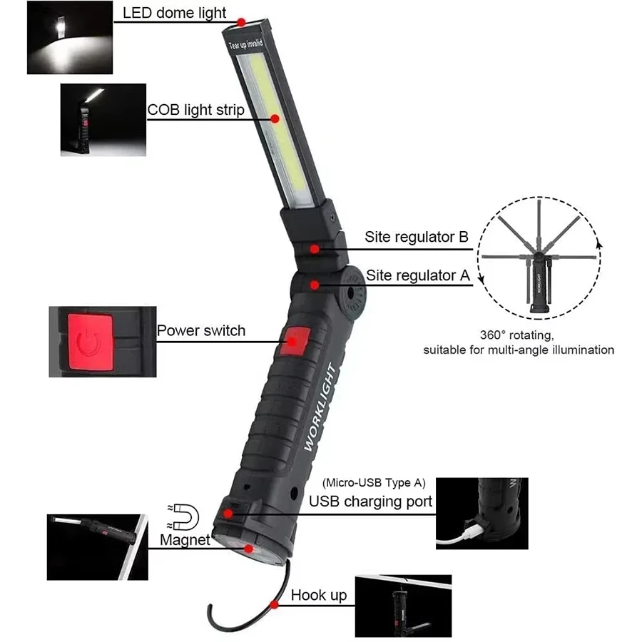 Nieuwe draagbare COB LED-zakla - Hanging Outdoor Lighting recensie en prijs