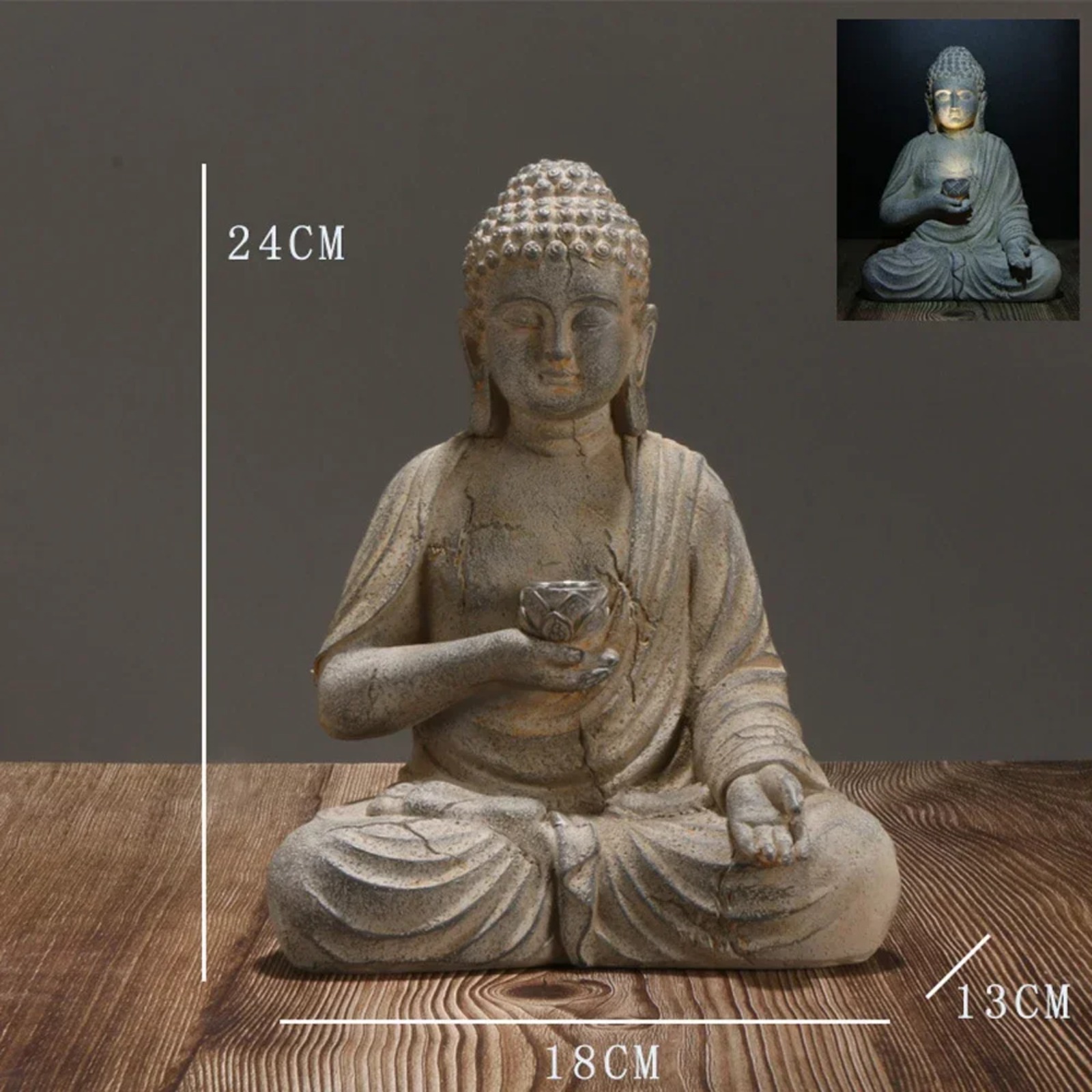 Solar Garden Statue Boeddha Ha - Outdoor Zen Lighting recensie en prijs