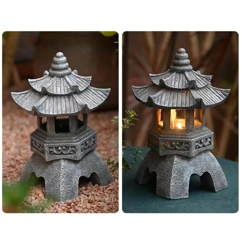 Zonne-Japanse pagodelantaarn,  - Outdoor Zen Lighting recensie en prijs