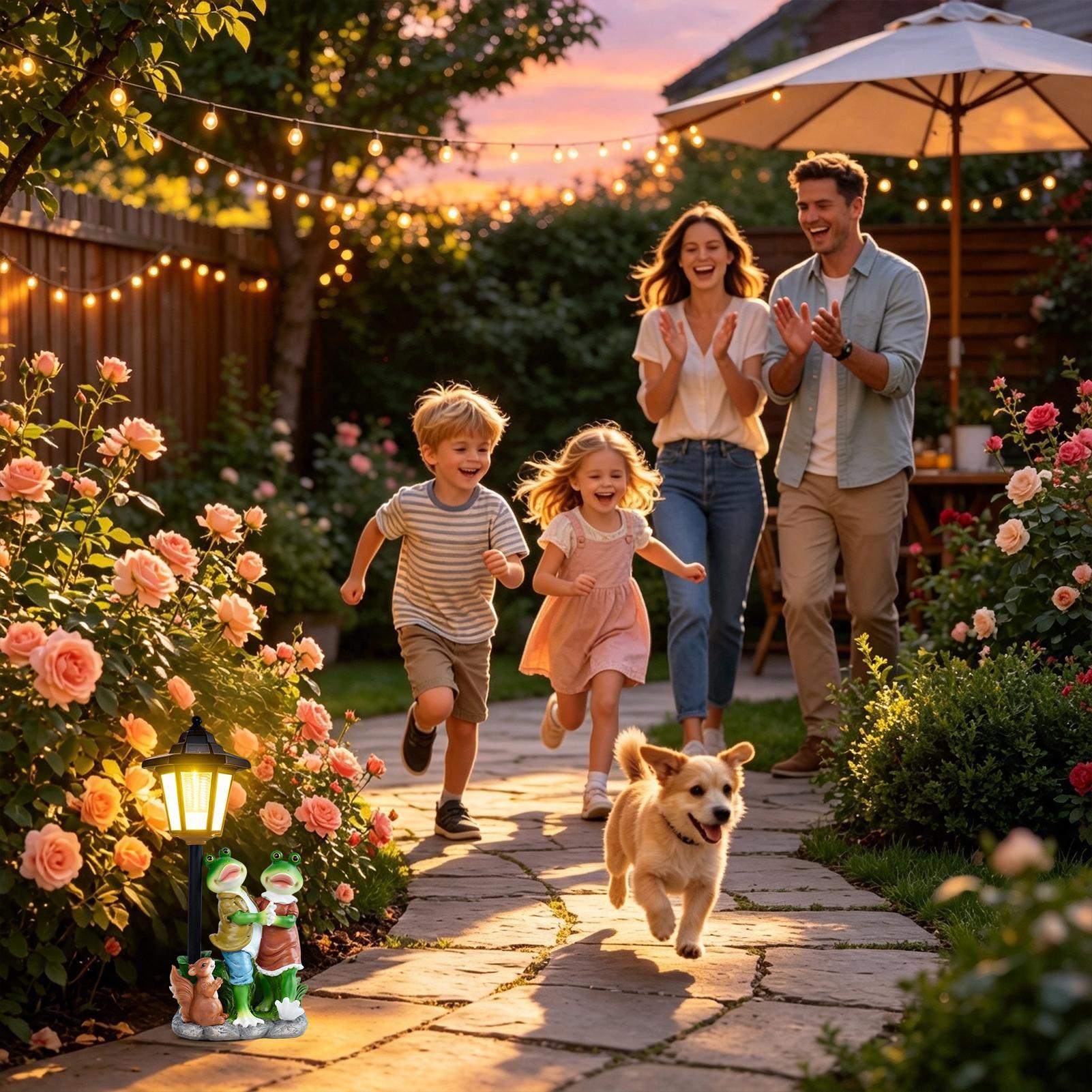 Tuinbeelden verlichten automat - Outdoor Lighting Yard recensie en prijs