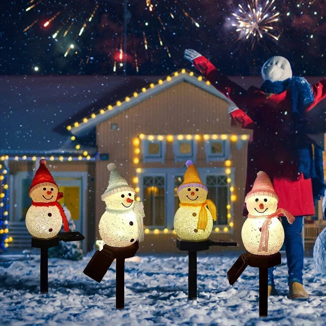 Kerstsneeuwman Solar Garden Li - Outdoor Lighting Yard recensie en prijs